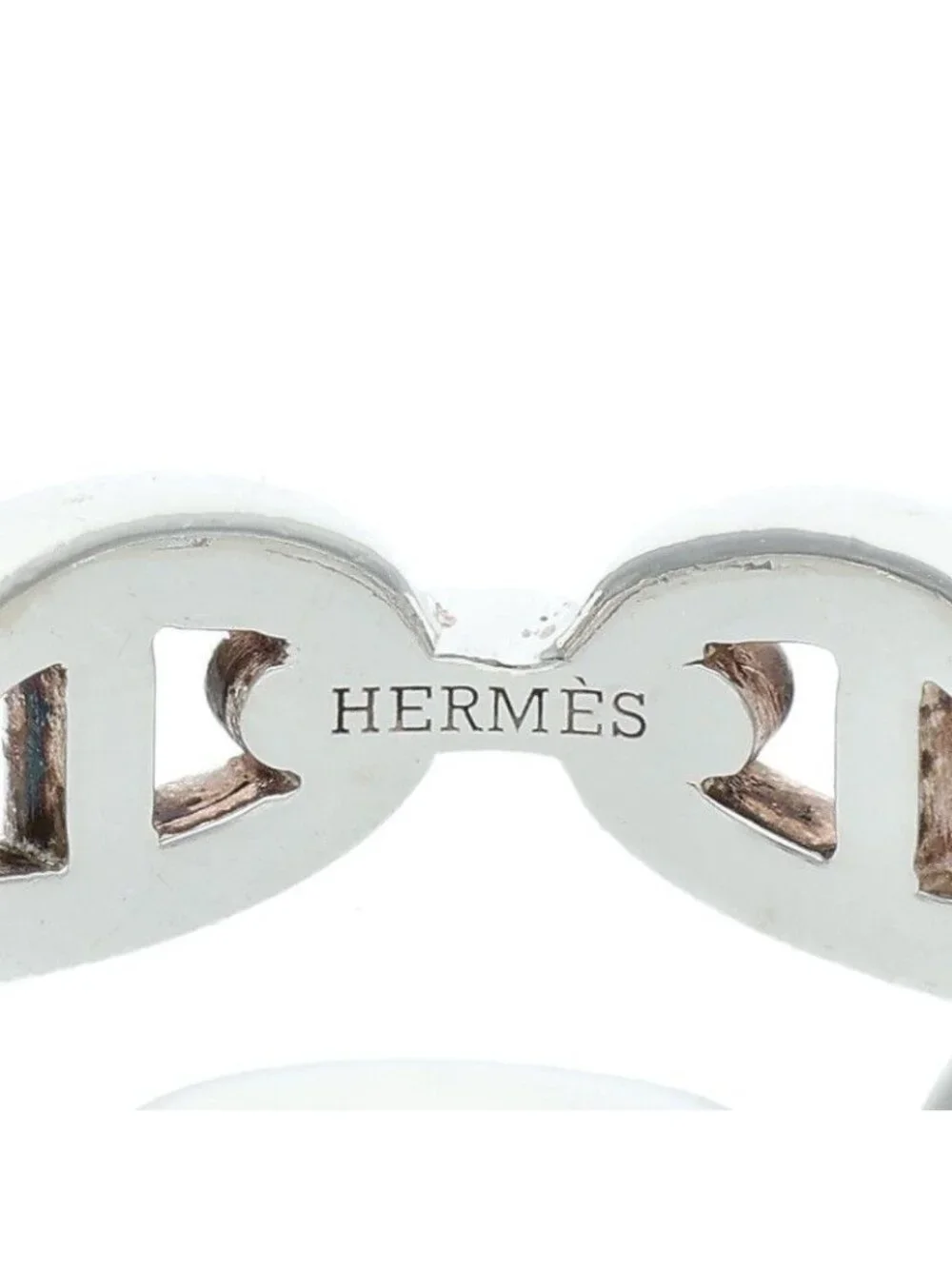 Hermes Chaine D'ancre Enchainee PM Silver Ring